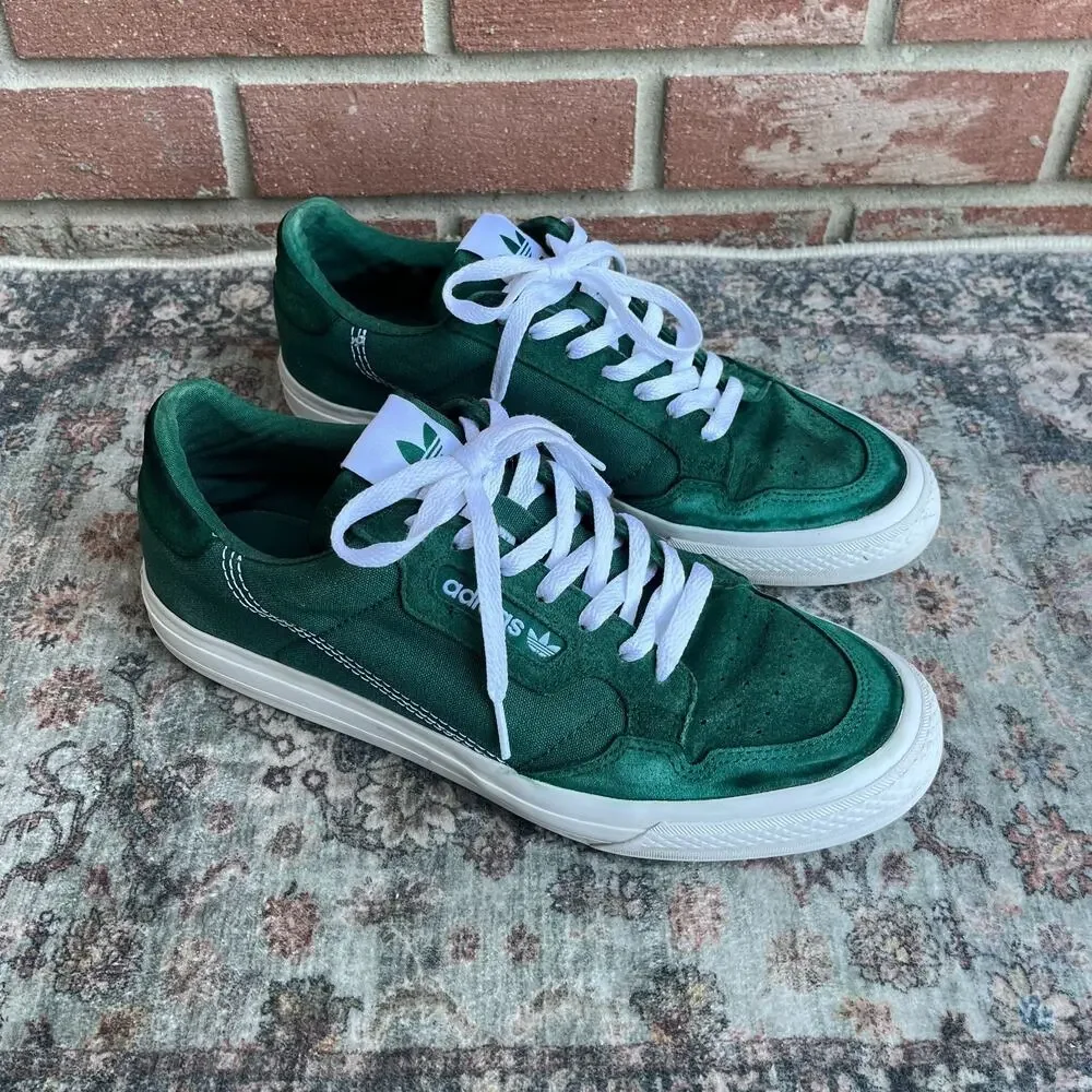 adidas Continental Vulc Collegiate Green / Men's 11.5 /White Skate Casual EG6734